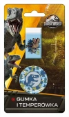 Gumka + temperówka Jurassic Park - zdjęcie