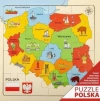 Puzzle Mapa drewniane 25x25cm - zdjęcie