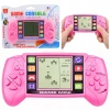 Elektroniczna Gra Konsola Do Gry Tetris Przenośna LCD Różowa - zdjęcie