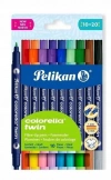 FLAMASTRY COLORELLA TWIN DWUSTRONNE 10KOL. PELIKAN - zdjęcie