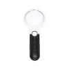 Lupa ręczna podświetlana Lupa ręczna LR-4 75mm, 3x 22mm, 45x z podświetleniem LED /312774/ - zdjęcie