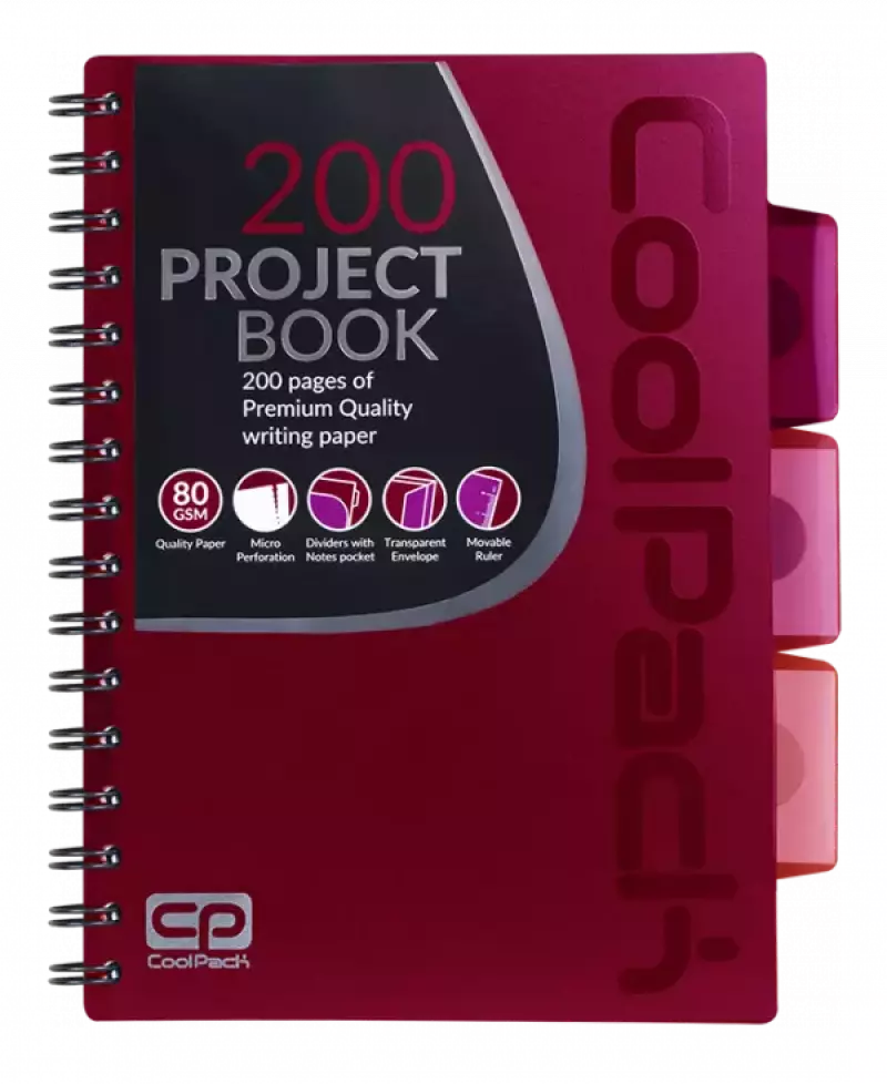 Kołobrulion A5. CoolPack, czerwony Kołobrulion A5. CoolPack, czerwony
