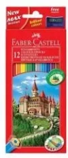 Kredki Zamek 12 kolorów - zdjęcie