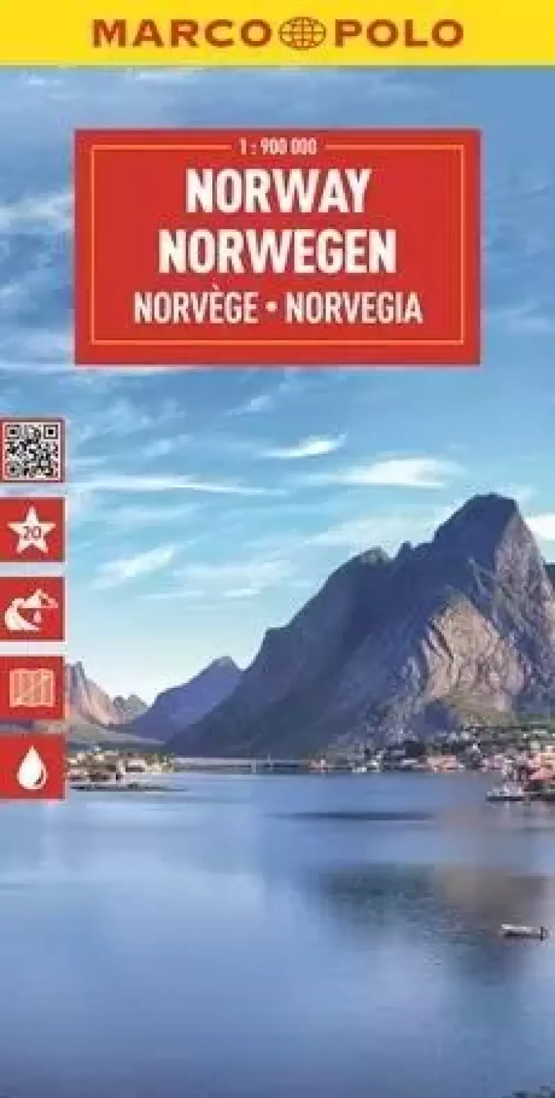 Mapa drogowa Norwegia 1:900 000 Mapa drogowa Norwegia 1:900 000