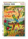 Puzzle 1000 elementów. Ara zielona - zdjęcie
