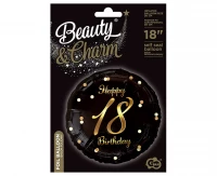 Balon foliowy 18 Happy 18 Birthday, zdjęcie 2