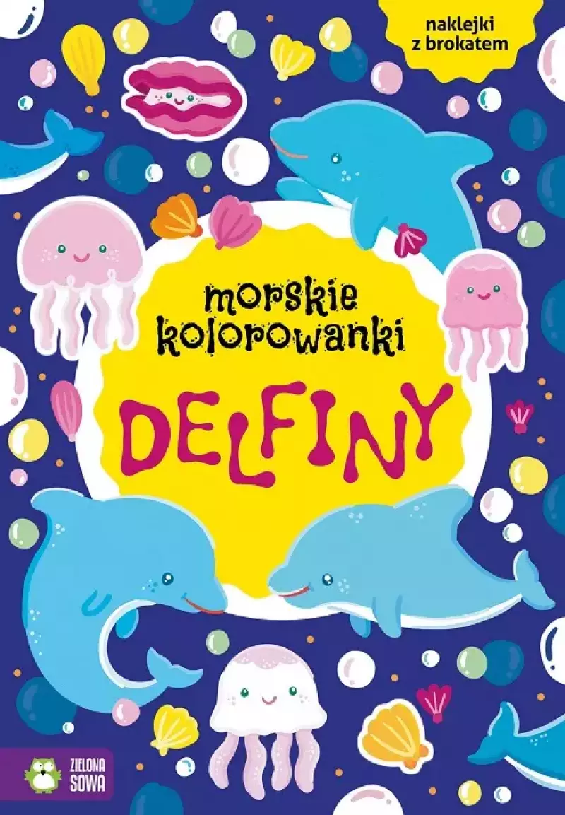Morskie kolorowanki. Delfiny Morskie kolorowanki. Delfiny