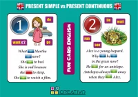 Fun Card English. Present Simple vs Present Continuous, zdjęcie 4