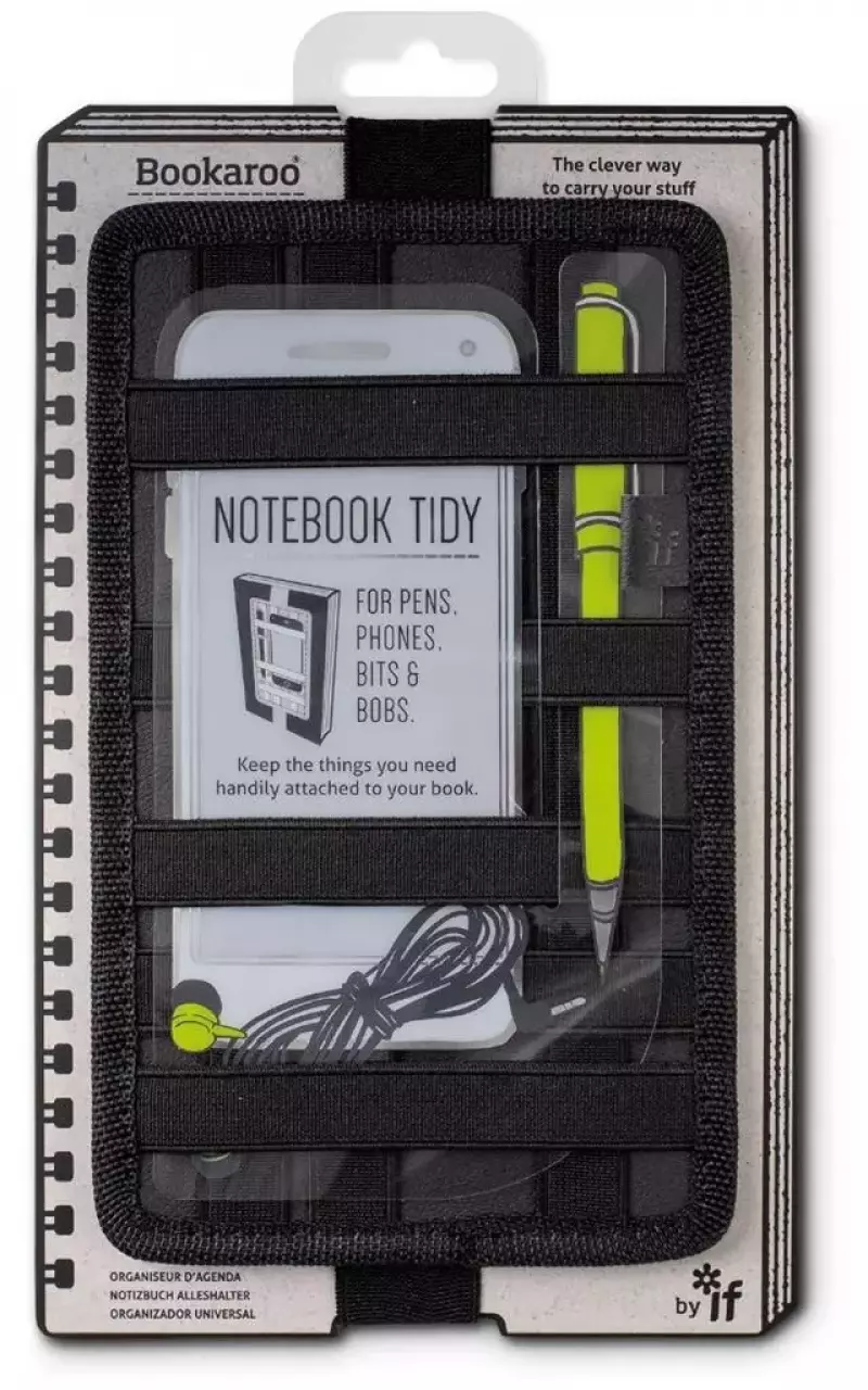 Bookaroo Notebook tidy - organizer na notes czarny Bookaroo Notebook tidy - organizer na notes czarny