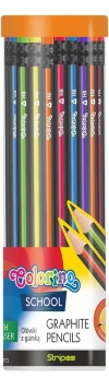Ołówki z gumką trójkątne w tubie, Colorino School, Patio - zdjęcie