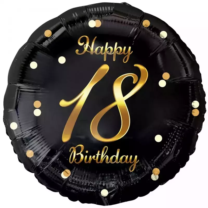 Balon foliowy 18 Happy 18 Birthday Balon foliowy 18 Happy 18 Birthday