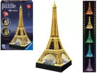 Puzzle 3D 216 elementów. Wieża Eiffla nocą, zdjęcie 2