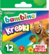 Kredki Bambino, 12 kolorów, mix wzorów pudełek - zdjęcie