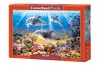 Puzzle 500 elementów. Delfiny pod wodą - zdjęcie