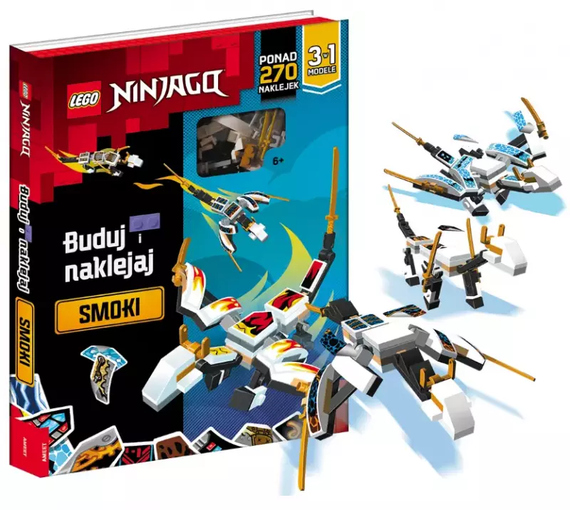 Lego Ninjago. Buduj i naklejaj: smoki Lego Ninjago. Buduj i naklejaj: smoki