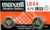 Baterie LR44 (A76) 1,5V 2szt. alkaliczne, Maxell - zdjęcie