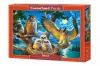 Puzzle 500 elementów. Rodzina sów - zdjęcie