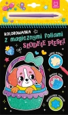 Kolorowanka z magicznymi foliami. Słodkie pieski - zdjęcie