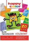 Blok techniczny kolor A4/20K HAPPY COLOR - zdjęcie