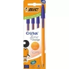 Długopis Orange Fine Cristal 4szt niebieski BIC - zdjęcie