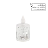 Lampion Led - Świeczka Biała 7,5 x 13,7 cm, pakiet 24 sztuk - zdjęcie