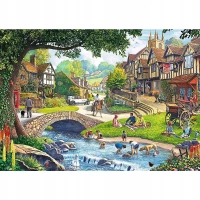 Puzzle 2 x 500 elementów. Sielankowe życie, zdjęcie 3