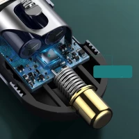 Ładowarka samochodowa Baseus Share Together 120W wieloportowa 2x USB-A + 2x USB-C - szara, zdjęcie 11