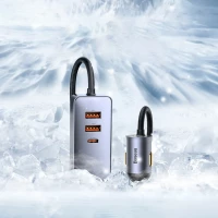 Ładowarka samochodowa Baseus Share Together 120W wieloportowa 2x USB-A + 2x USB-C - szara, zdjęcie 12