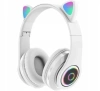 Extralink Kids Headphones Pro Białe | Słuchawki przewodowe | Kocie Uszy - zdjęcie