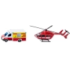 Siku Super: Mercedes-Benz Ambulans + Helikopter ratunkowy - zdjęcie