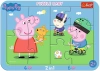 Puzzle ramkowe 10 elementów. Wesoła Świnka Peppa - zdjęcie