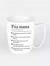Kubek ceramiczny biały Psia mama - zdjęcie