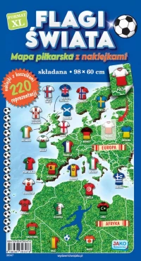 Flagi świata. Mapa piłkarska z naklejkami, zdjęcie 2