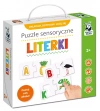 Puzzle sensoryczne 72 elementy. Literki - zdjęcie