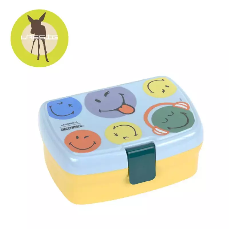 Lassig Lunchbox z wkładką SmileyWorld® blue Lassig Lunchbox z wkładką SmileyWorld® blue