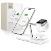 Tech-Protect QI15W-A45 3IN1 Magnetic MagSafe Wireless Charger White - zdjęcie