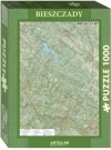 Puzzle 1000 - Bieszczady mapa turystyczna - zdjęcie