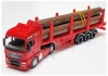 WELLY Ciężarówka 1:64 MAN TGX z przyczepą z drewnem 58034 68013 - zdjęcie
