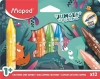 Kredki Jumbo Jungle Fever świecowe 12szt MAPED - zdjęcie