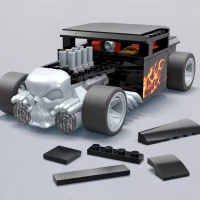 MEGA HW Bone Shaker Kolekcjonerski pojazd Zestaw klocków, zdjęcie 2