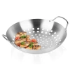 Koszyk do grillowania stalowy perforowany 28 cm - zdjęcie