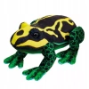 PLUSZAK MASKOTKA PLUSZOWA ŻABA ŻABKA ŻÓŁTO-CZARNA 13 CM - zdjęcie