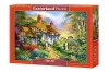 Puzzle 3000 elementów. Leśny domek - zdjęcie
