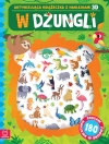 W dżungli. Aktywizująca książeczka z naklejkami 3D. Zestaw 180 naklejek w środku - zdjęcie