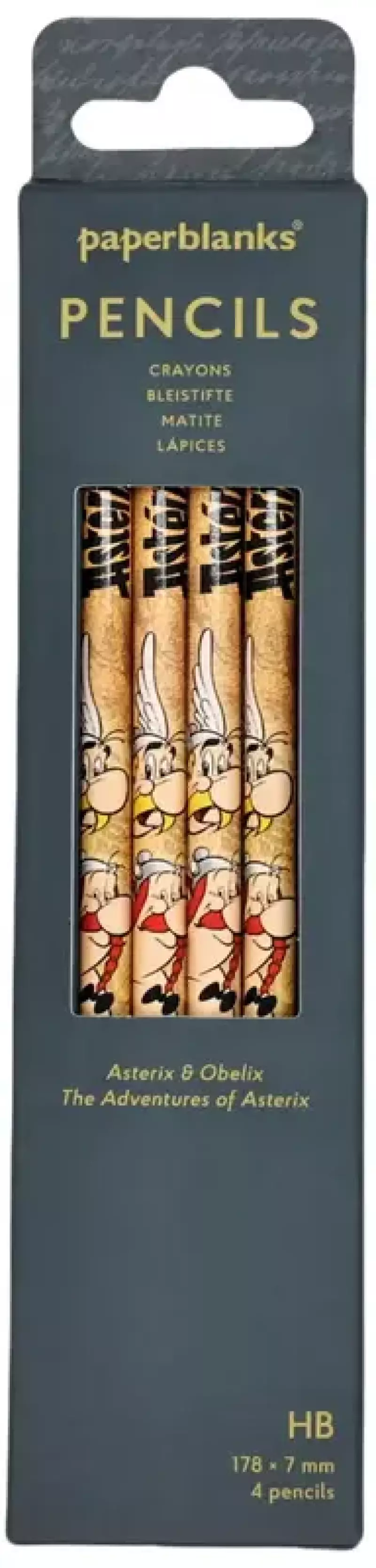 Ołówek The Adventures of Asterix Asterix & Obelix op. 4szt, Paperblanks