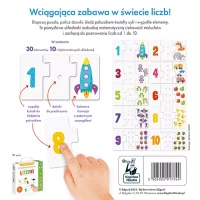 Puzzle sensoryczne 30 elementów. Cyferki, zdjęcie 3