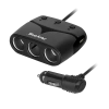 Rozdzielacz gniazda zapalniczki x3 z gniazdem master i USB 3100 mA - zdjęcie