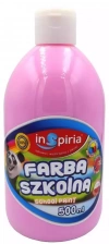 Farba szkolna różowa 500ml - zdjęcie