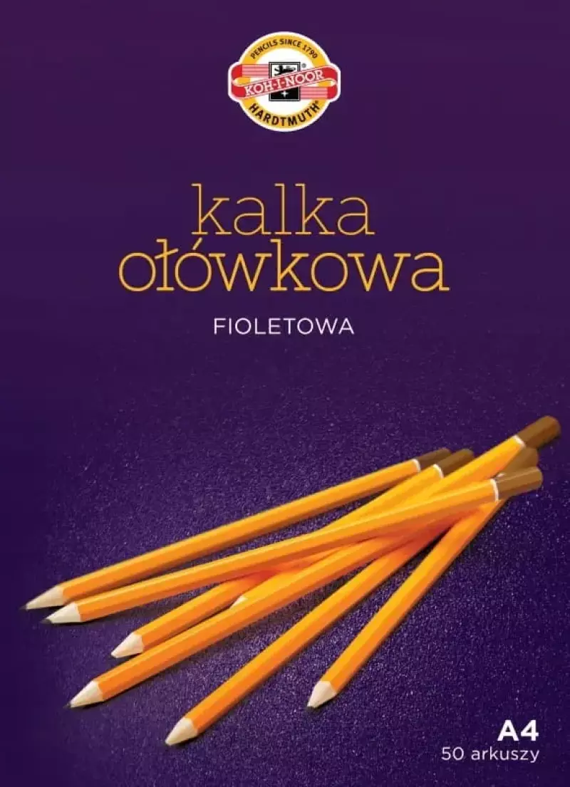 Kalka ołówkowa fioletowa 50 ark. A4 Kalka ołówkowa fioletowa 50 ark. A4