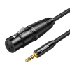 Kabel UGREEN AV182 jack 3.5mm-XLR 1m (czarny) - zdjęcie